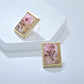 Earedge - Vintage Daisy Motif Square Earrings