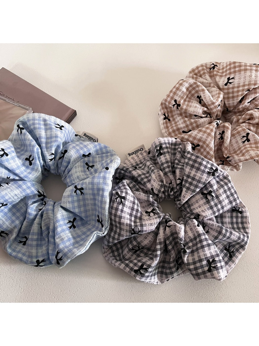 Gifty - Plaid Bow Pattern Scrunchie