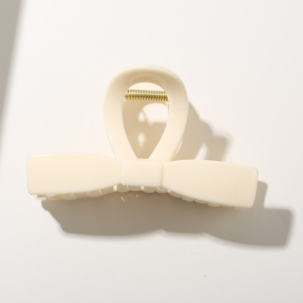 Beau - Minimal Bow Shape Women's Hair Claw Clip
