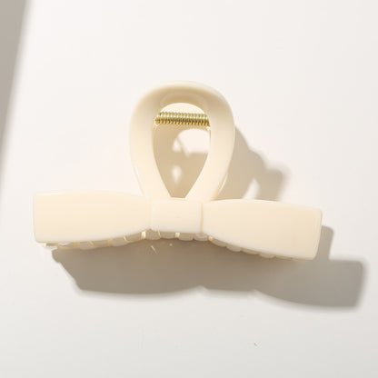 Beau - Minimal Bow Shape Women's Hair Claw Clip