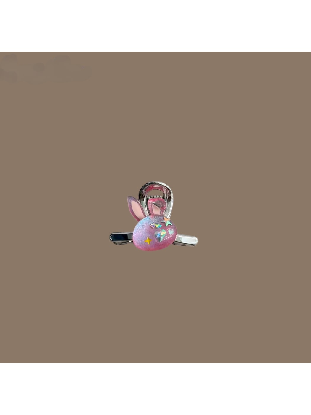 Beau - Plastic Alloy Rabbit Motif Hair Claw Clip