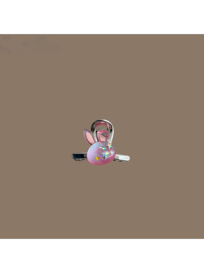 Beau - Plastic Alloy Rabbit Motif Hair Claw Clip