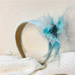 Gifty - Wide Band Feather Embellished Headband