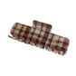 Beau - Vintage Plaid Acetate Hair Claw Clip