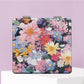 Mirroray - Floral Print PU Folding Makeup Mirror