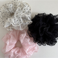 Gifty - Polka Dot Layered Mesh Hair Scrunchie