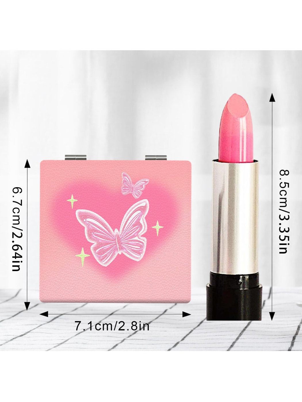 Mirroray - Butterfly Pattern Compact Folding Mirror