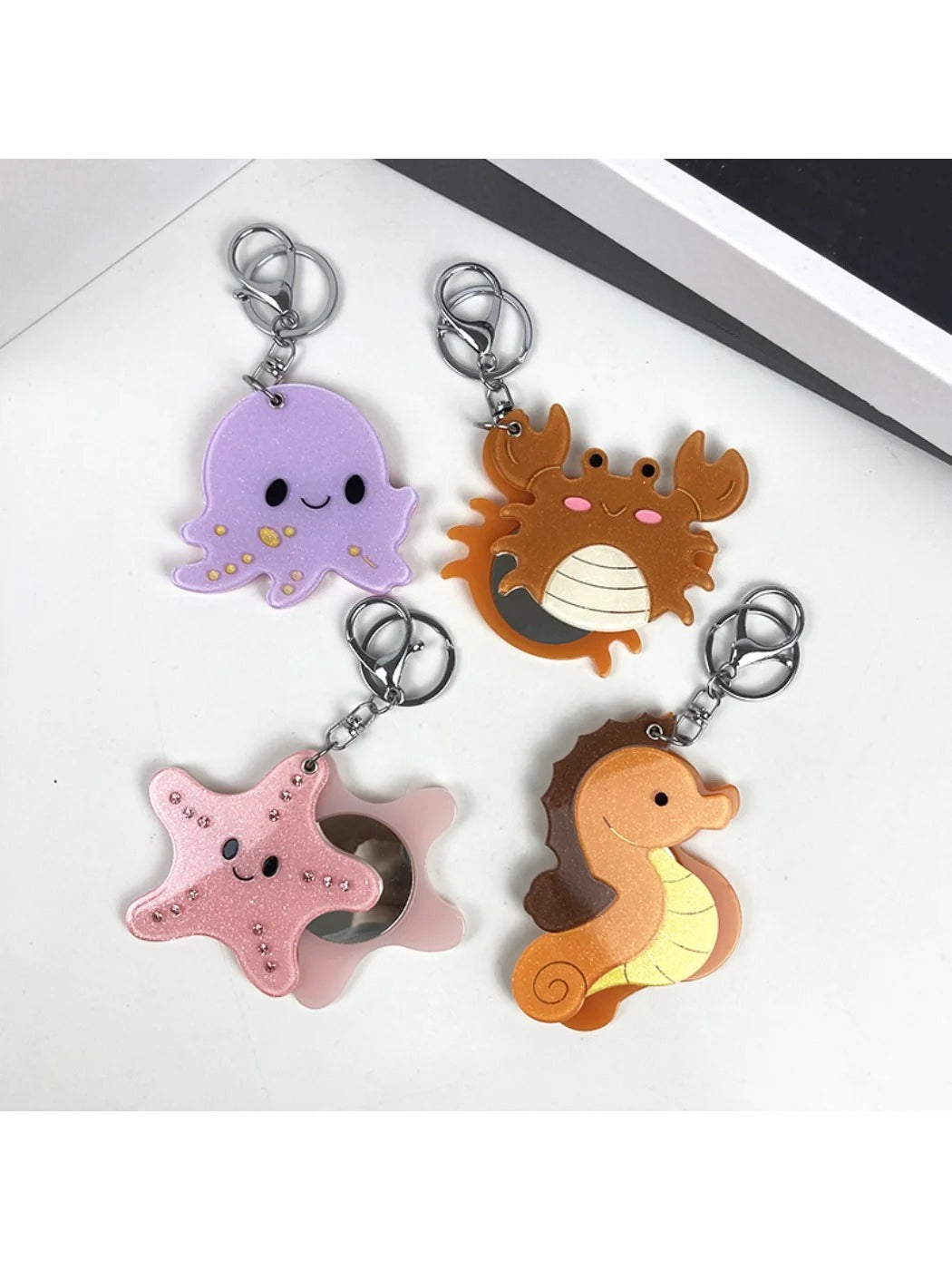 Keypus - Ocean Acrylic Mirror Keychain
