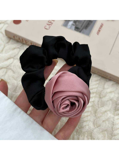 Gifty - Rose Flower Hair Ties Scrunchies Bun Accessories