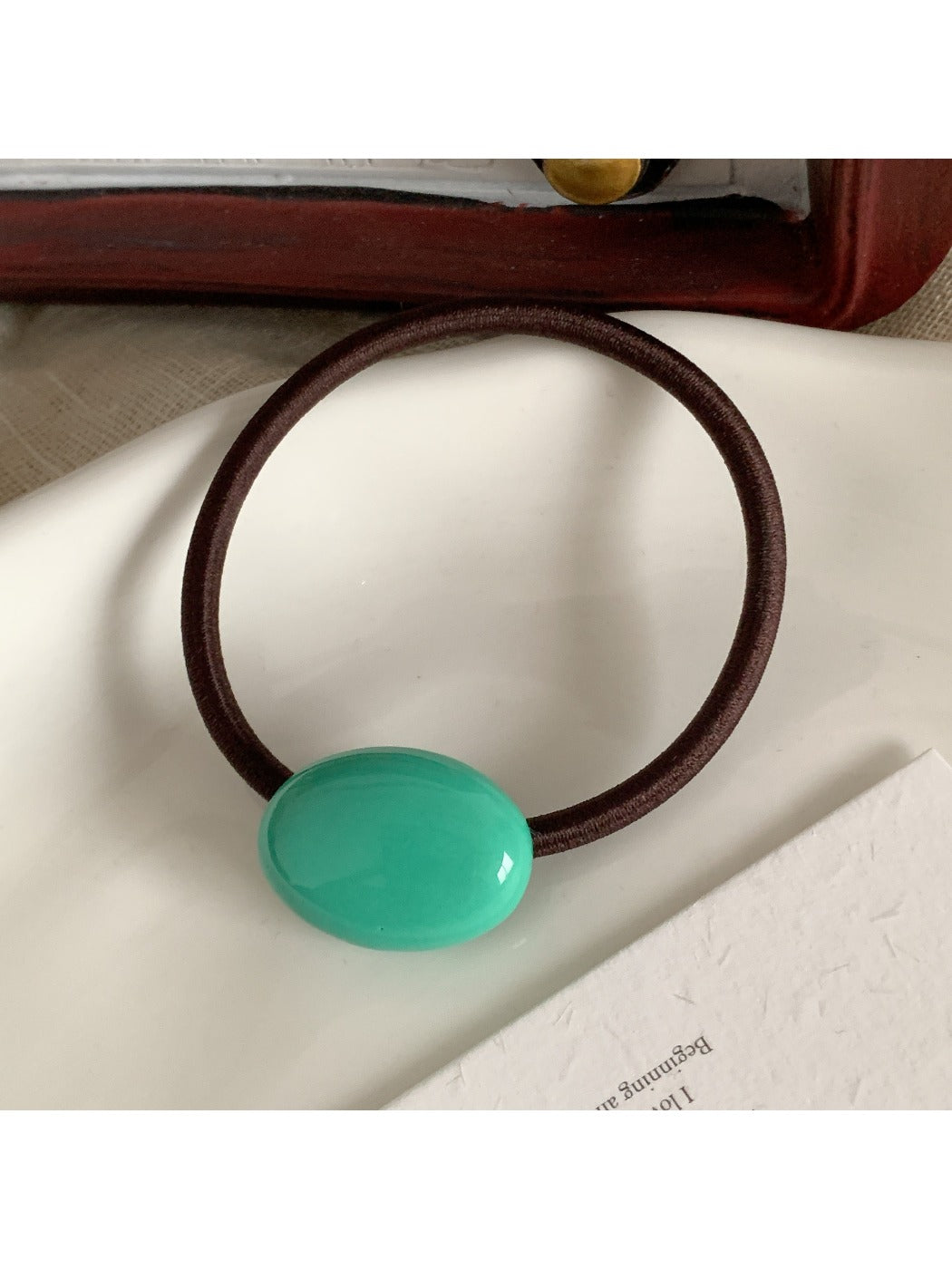 Gifty - Solid Color Oval Hair Tie