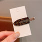 Beau - Leopard Print Oval Duckbill Women's Hair Clip