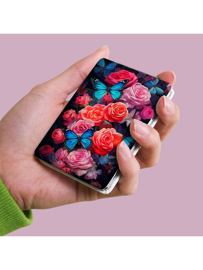 Mirroray - Floral Print Rectangle Makeup Mirror