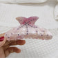 Top view of Beau rainbow claw clip showing the full arc shape