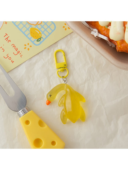 Keypus - Cute Solid Color Roast Duck Shaped Keychain