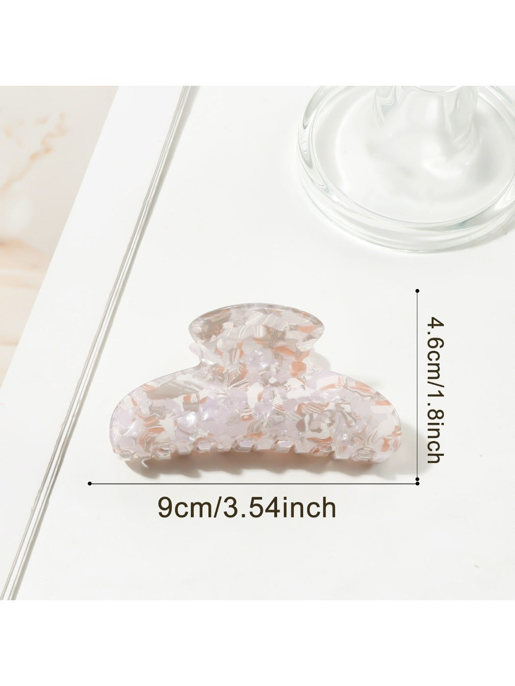 Beau - Textured Half Circle Hair Claw Clip