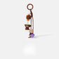 Keypus - Coffee Motif Dice Pendant Bag Charm Keychain