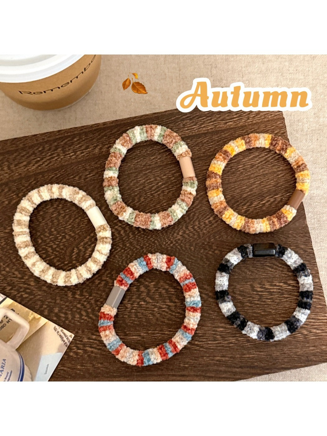 Gifty - Soft Plush Hair Tie Set