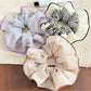 Gifty - Plaid Patchwork Mesh Ruffled Scrunchie