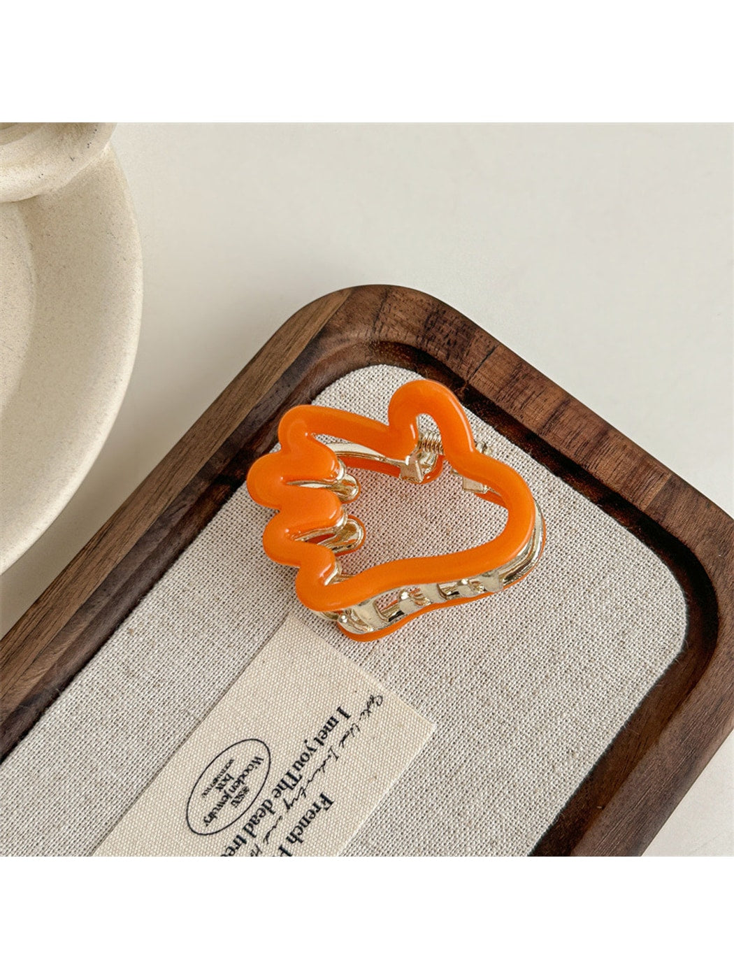 Beau - Simple Hand Silhouette Acetate Claw Clip