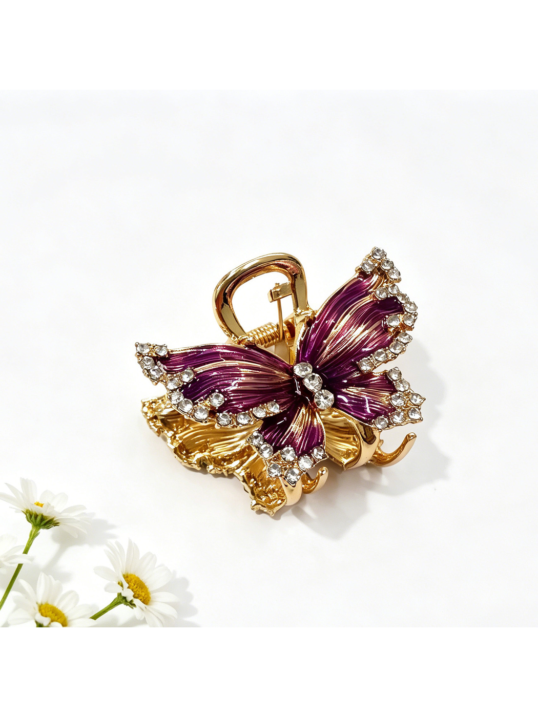 Beau - Bow Shape Glossy Alloy Hair Claw Clip