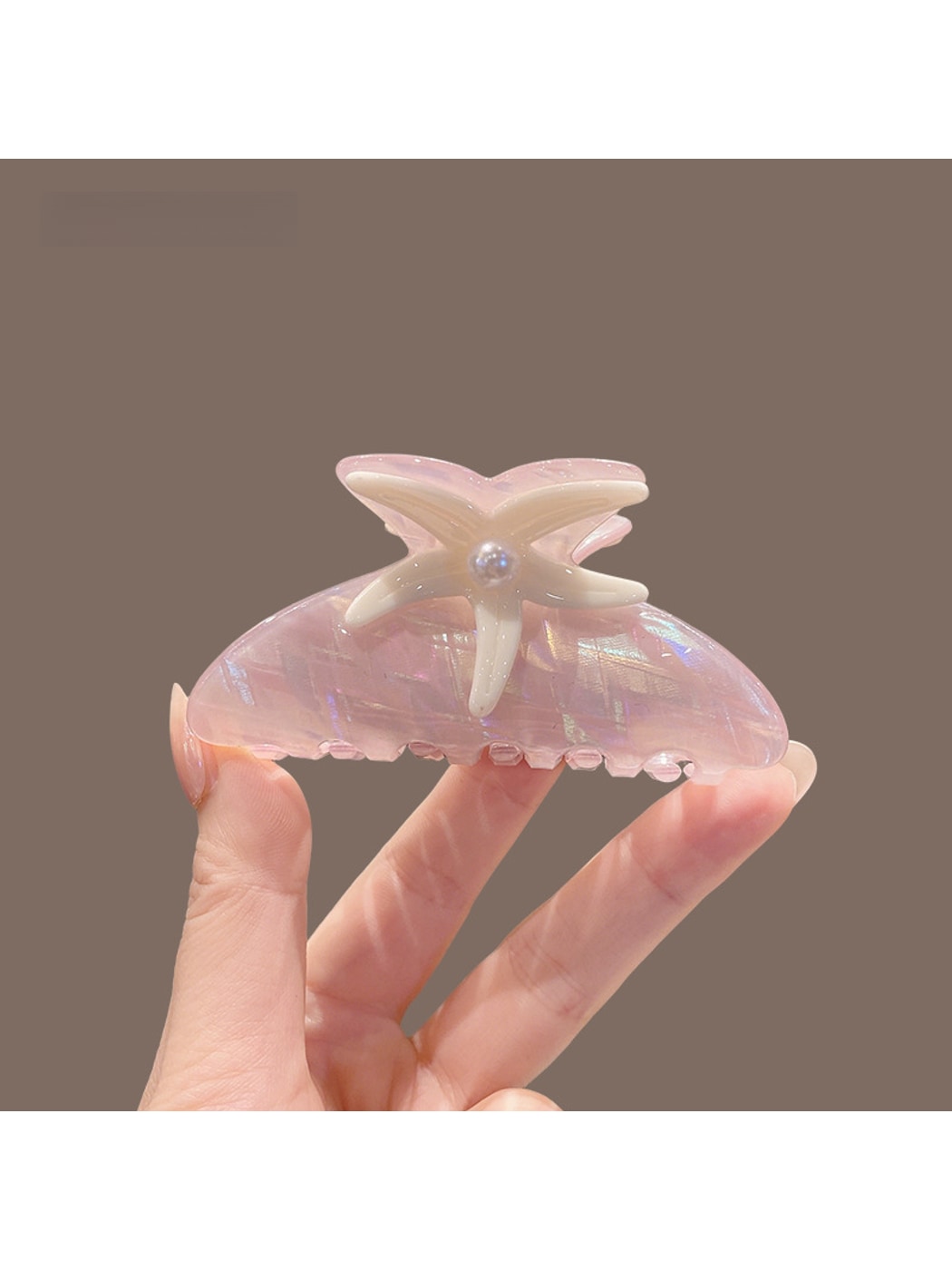 Beau - Glossy Ocean Style Sea Star Claw Clip