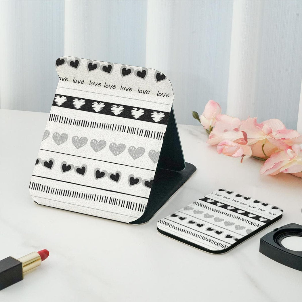 Mirroray - Folding Double-Sided Print Makeup Mirror