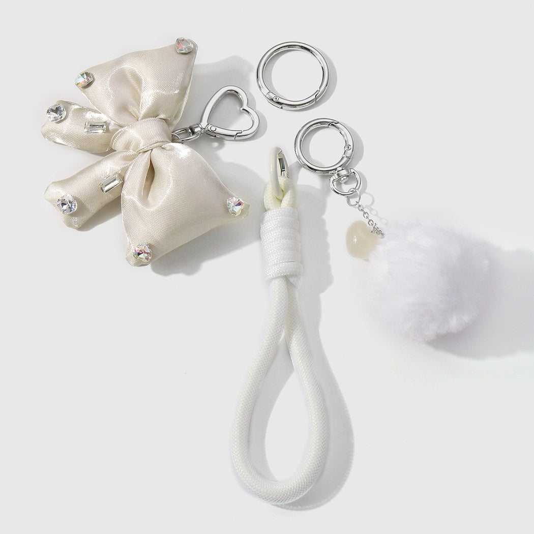 Keypus - Y2K Bow Heart Cute Decorative Keychain