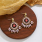 Earedge - Retro Colorblock Hoop Earrings