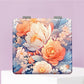 Mirroray - Floral Print PU Folding Tabletop Mirror