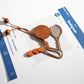 Keypus - Dark Colored Racket Shaped Keychain