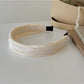 Gifty - Satin Pleated Wide Fabric Women's Headband