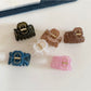 Beau - Clear Pumpkin Shape Plastic Alloy Claw Clip