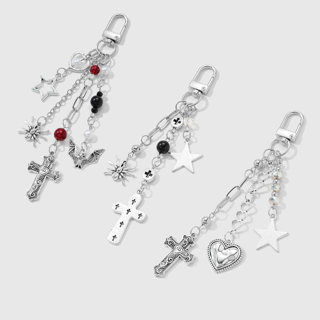 Keypus - Halloween Cross Detail Charm Keychain