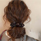 Gifty - Floral Polyester Ruffle Edge Scrunchie