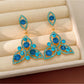 Nozari - Vintage Rhinestone Leaf Drop Jewelry