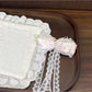 Beau - Sweet Bow Lace Trim Plastic Banana Clip