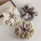 Gifty - Mesh Satin Jacquard Texture Patchwork Scrunchie