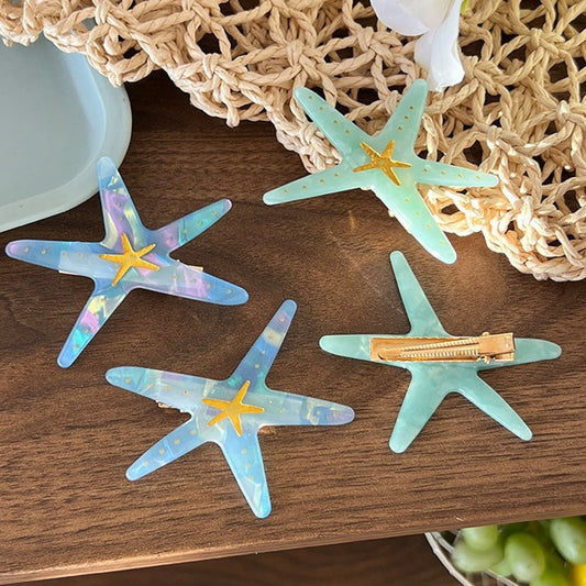 Beau - Cute Starfish Acrylic Hair Clip