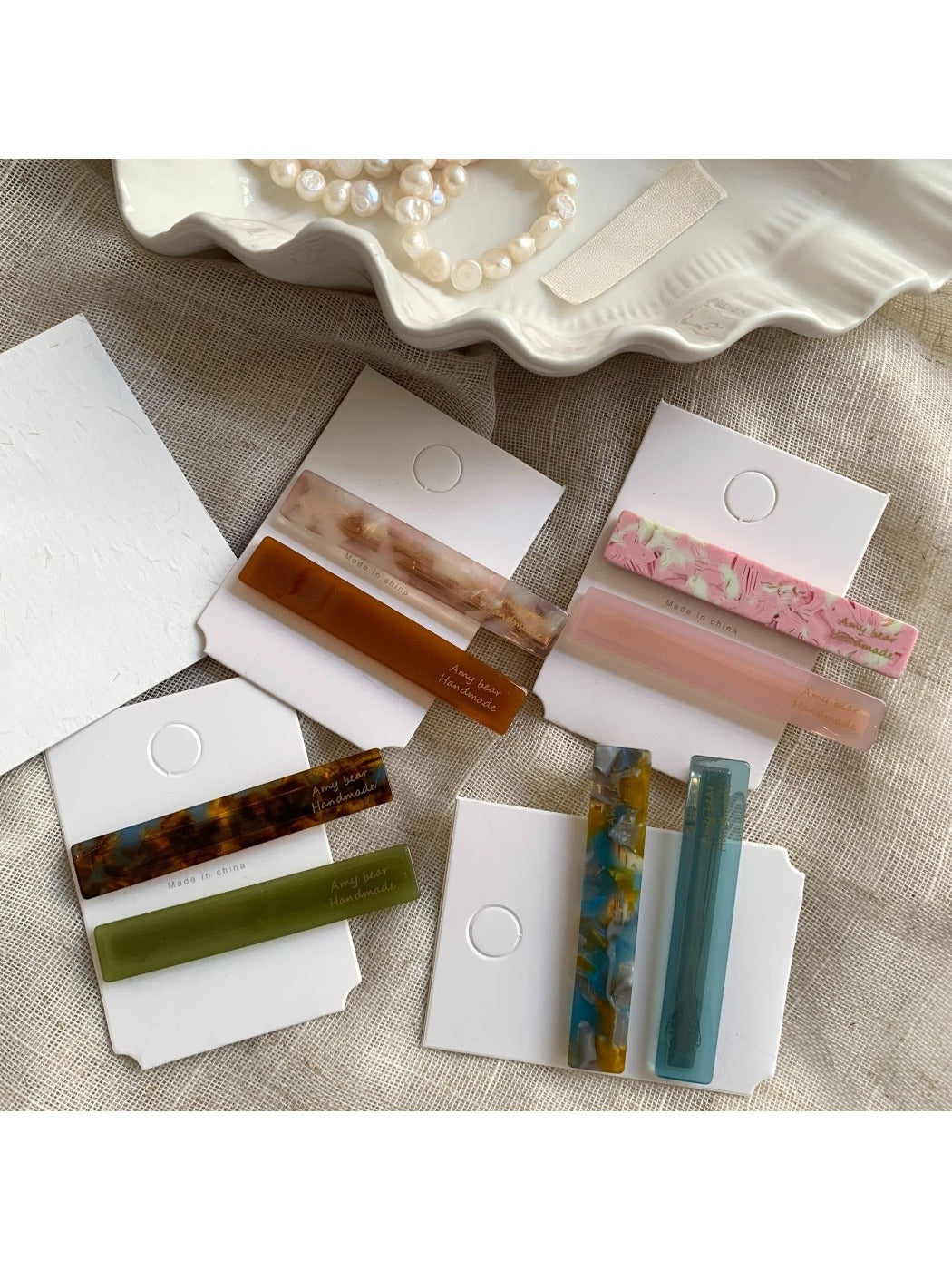 Beau - Simple Rectangular Acetate Hair Clip