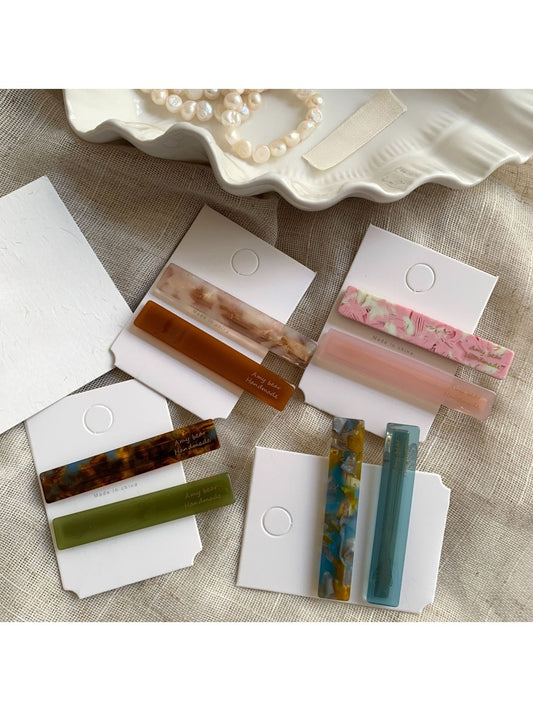 Beau - Simple Rectangular Acetate Hair Clip