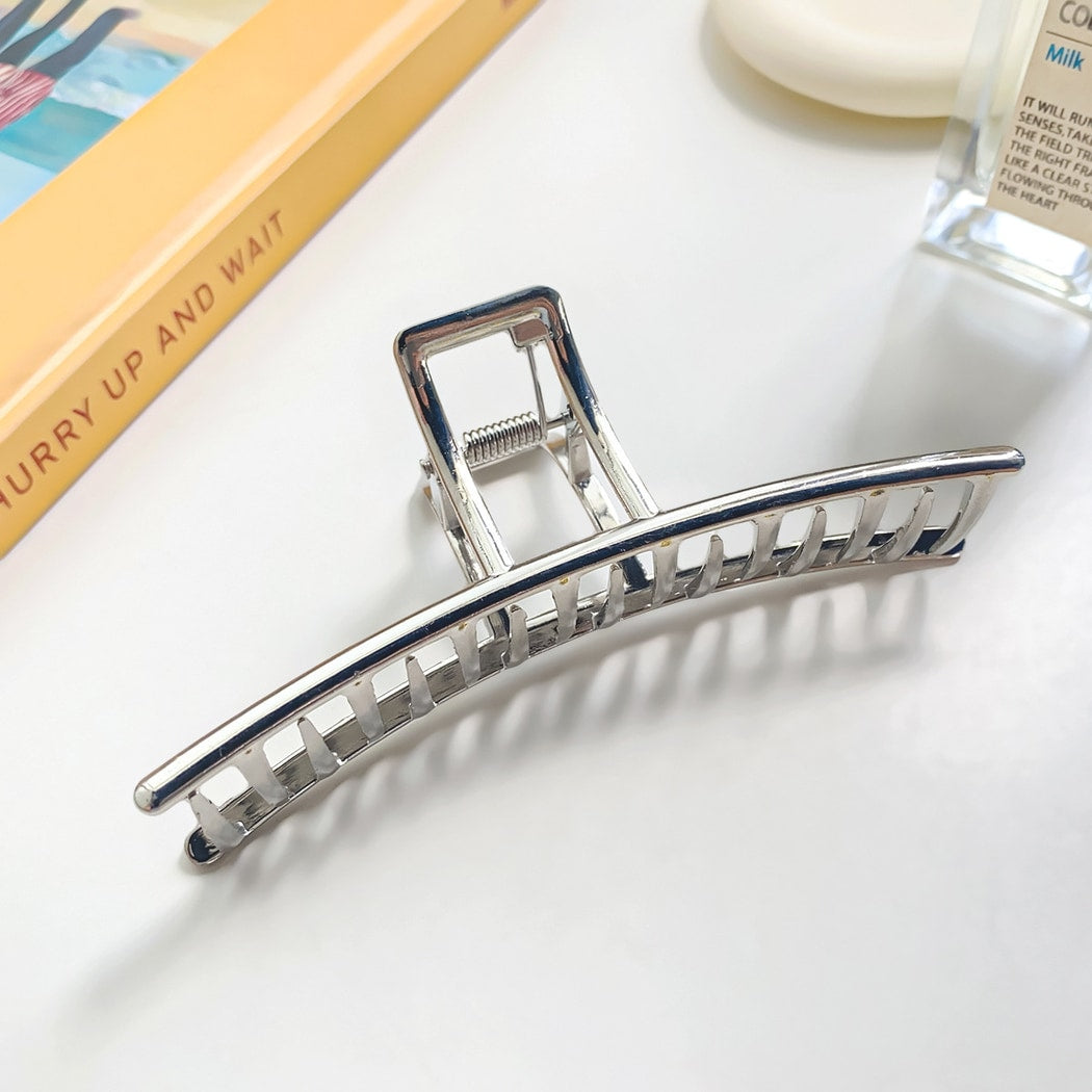 Beau - Cool Toned Geometric Line Elegant Claw Clip