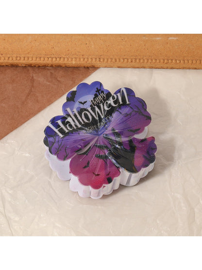 Beau - Halloween Themed Flower Shaped Claw Clip