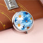 Mirroray - Floral Pattern Three Compartment Portable Mirror