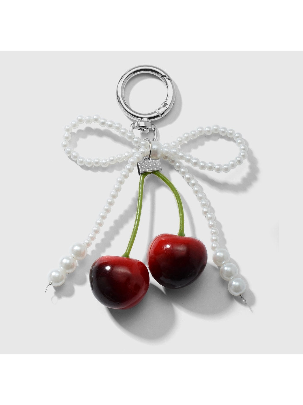 Keypus - Y2K Lace Bow Cherry Bag Charm Keychain