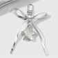 Keypus - Y2K Silver Bow Alloy and PU Bag Charm Keychain