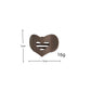 Beau - Heart Cutout Geometric Plastic Claw Clip