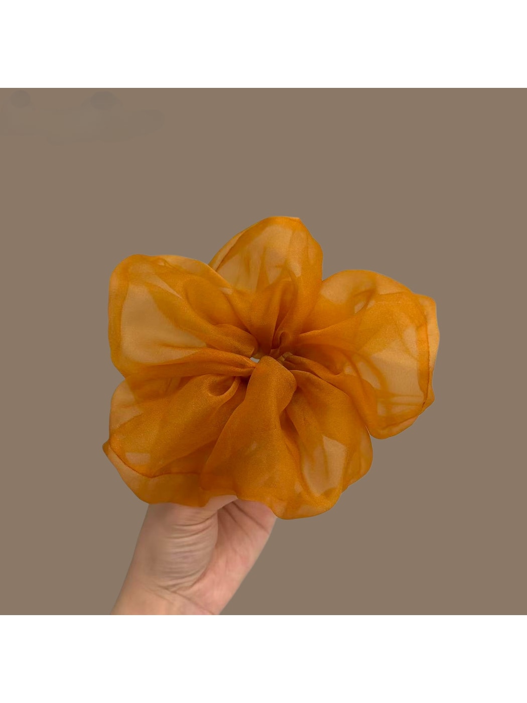 Gifty - Sheer Polyester Round Volume Scrunchie