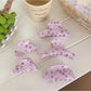 Beau - Floral Print Acrylic Hair Claw Clip