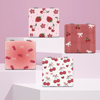 Mirroray - Portable Fruit Print Compact Makeup Mirror