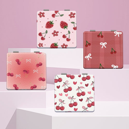 Mirroray - Portable Fruit Print Compact Makeup Mirror